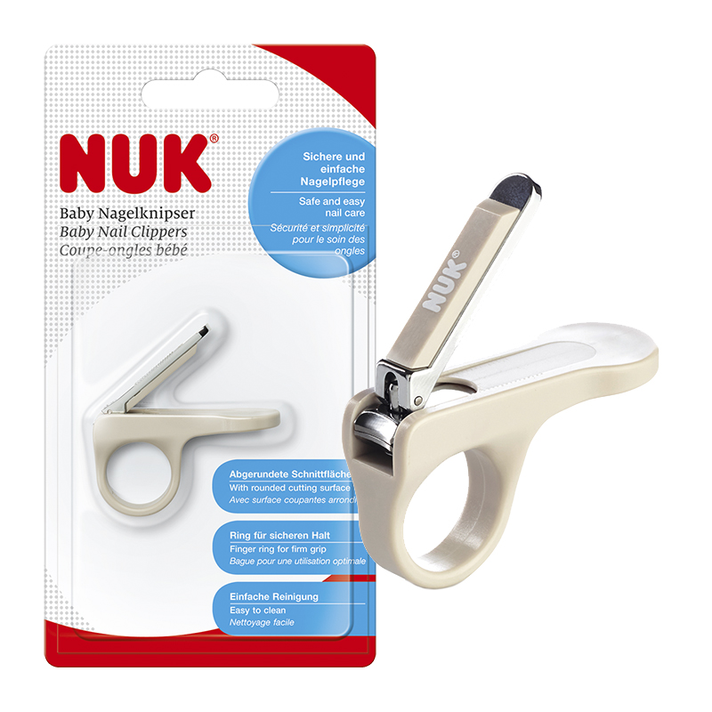 NUK Baby Nail Clippers with Grip Ring